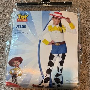 Toy Story Jessie Kids Costume - White, Yellow, Blue, Black (no bow)